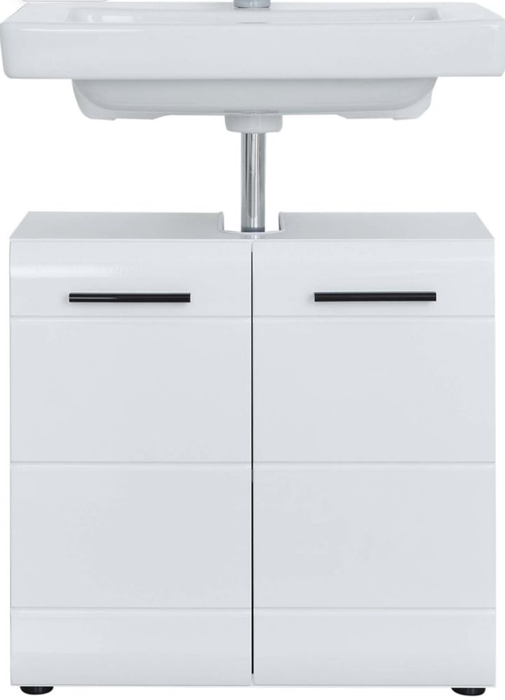Szafka łazienkowa 60x56x31 cm front połysk, korpus mat