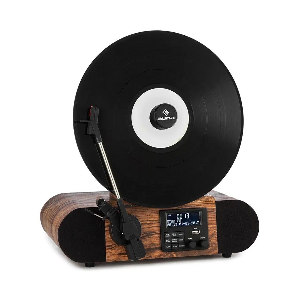 Програвач вінілу Auna Verticalo SE Retro, bt, usb, radio