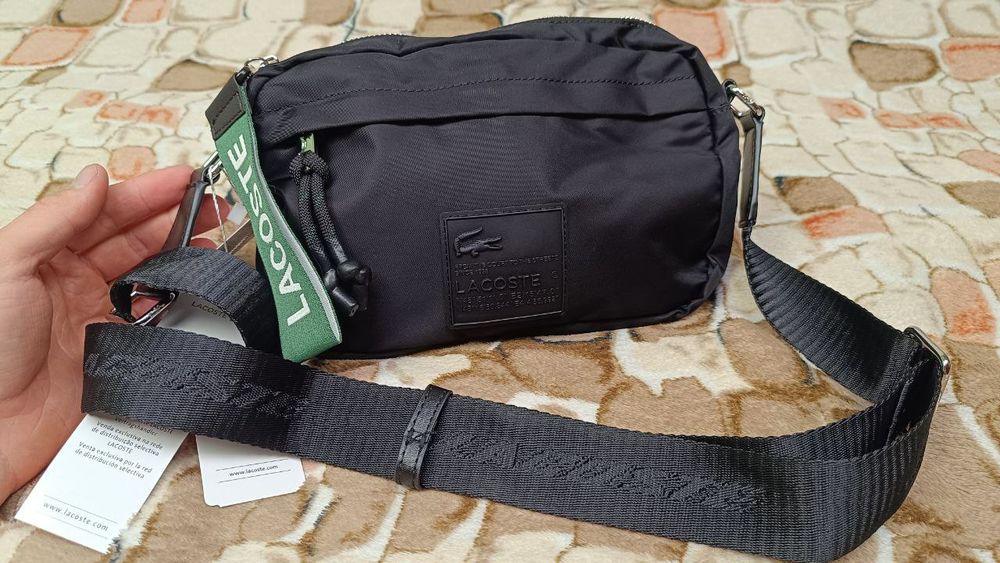 Сумка на плече пояс бананка Lacoste лакосте месенджер