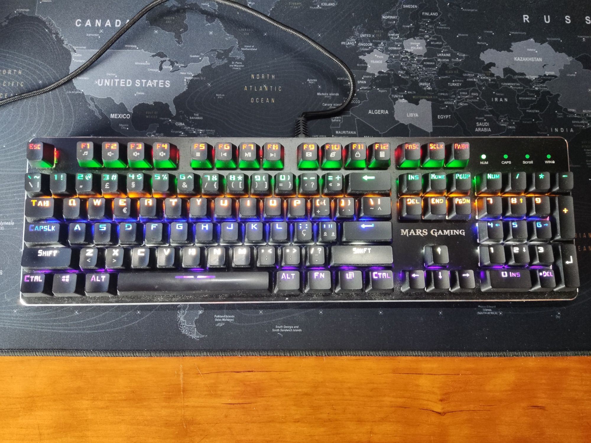 Teclado mecânico - mars gaming