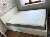 Łóżko z materacem IKEA 140 x 200 z gwarancją - używane
