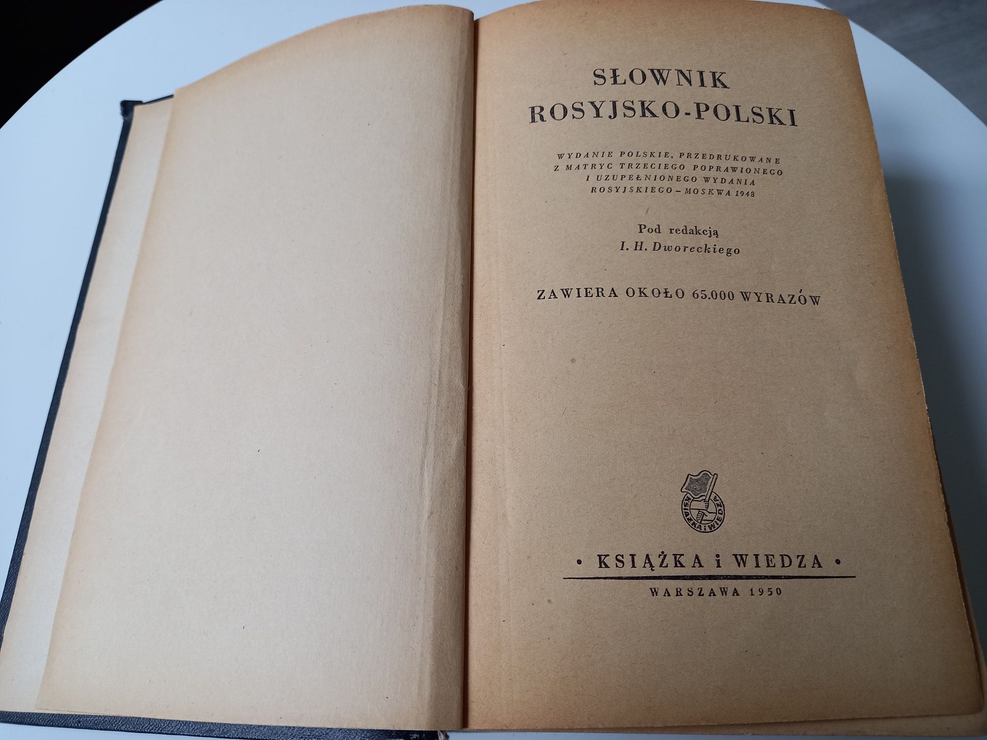 Słownik Rosyjsko-Polski Książka i Wiedza 1950