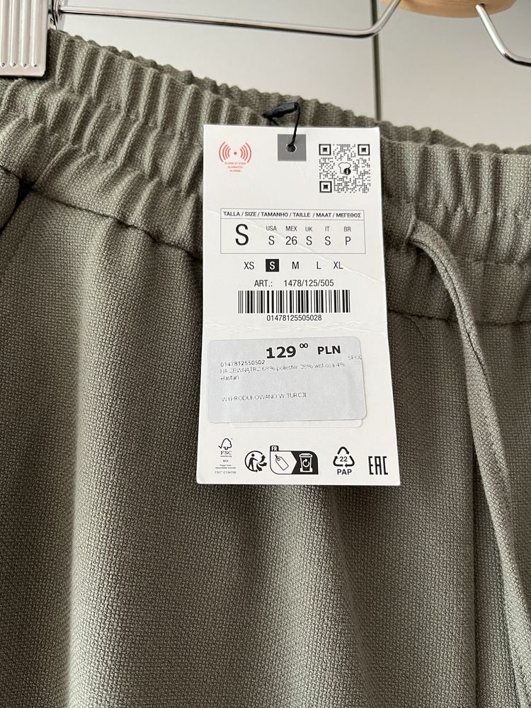 Spodnie damskie jogger Zara nowe r.S
