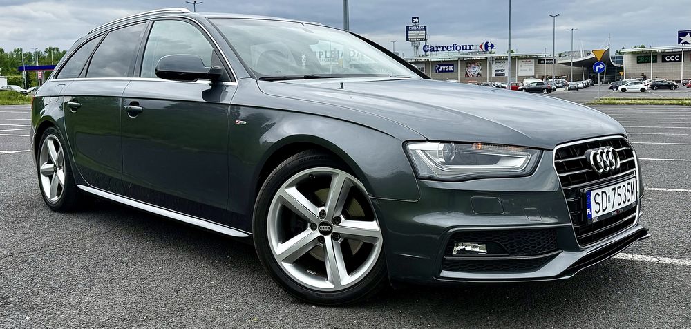Audi A4 B8 3x S-line Automat Stan BDB Daytona Grey