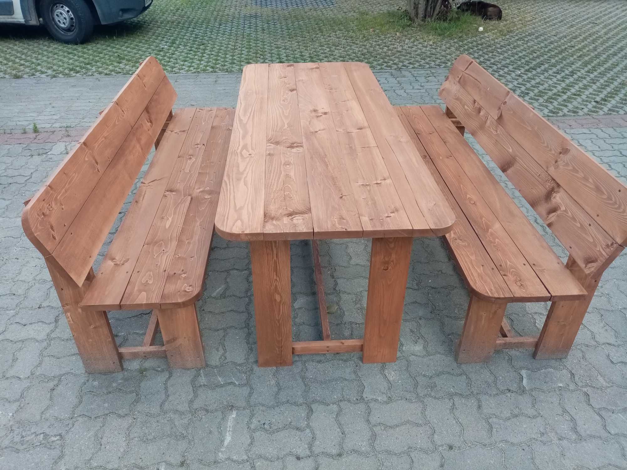zestaw mebli ogrodowych meble ogrodowe stolik ławka stół z ławkami