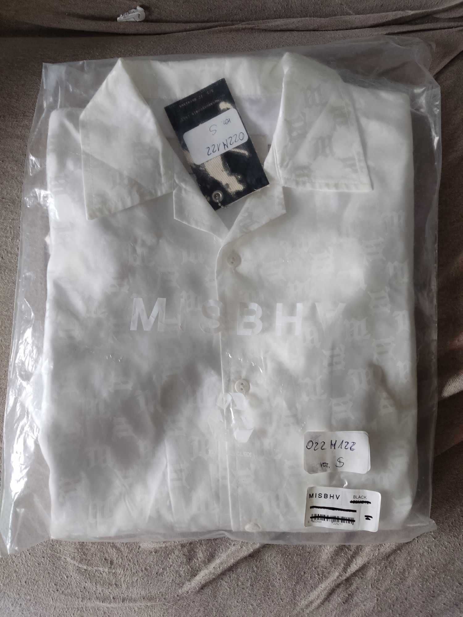 Misbhv monogram nylon shirt white