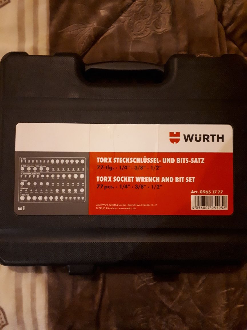 Wurth chaves caixa torx