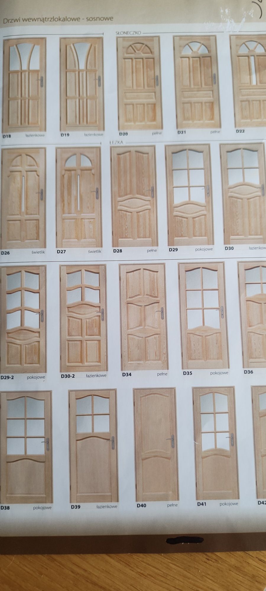 Drzwii wewnętrzne , zewnętrzne ,drewne, mdfiane