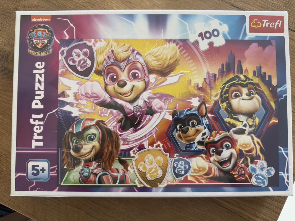 Trefl puzzle psi patrol nowe 5+ 100 elementów