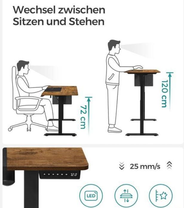 Nogi do biórka z elektryczną regulacją wysokości