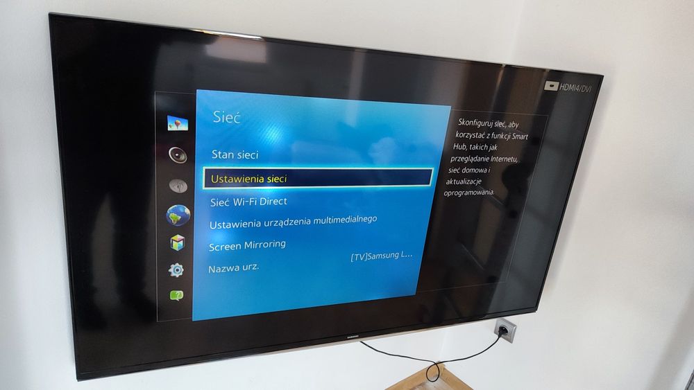 Telewizor Samsung 55 cali uszkodzony