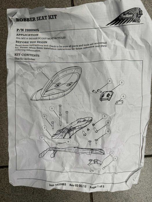 Indian Scout сидіння оригінал