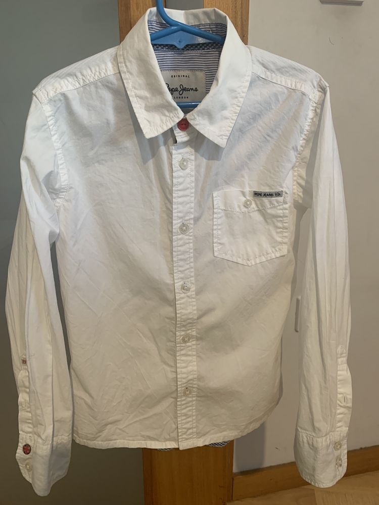 Camisa branca da Pepe Jeans, 8 anos, 128cm