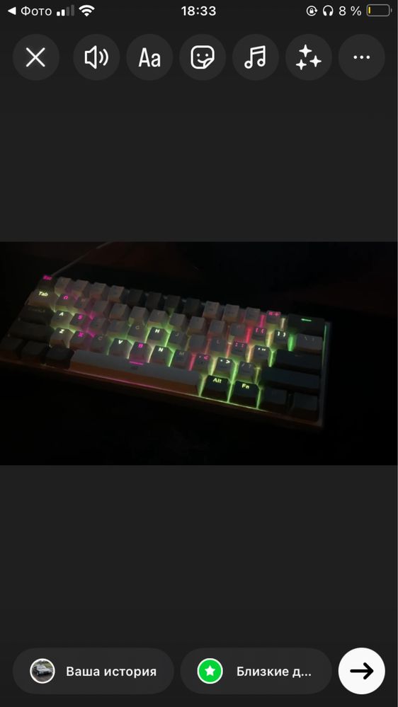 klawiatura mechaniczna redragon k617rgb