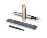 Pióro wieczne Im Brushed Metal GT F Parker pudełko,51x178 mm