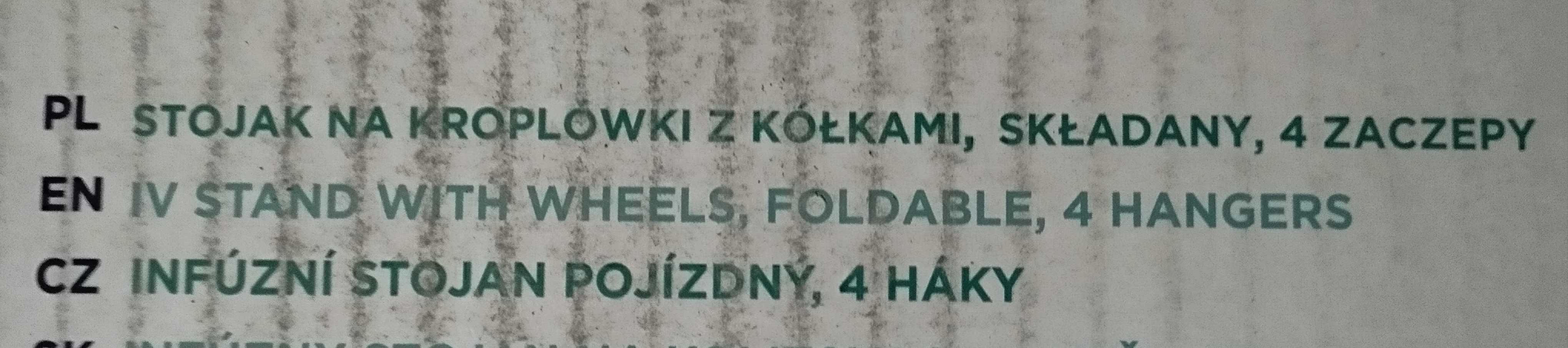 Stojak na kroplówki
