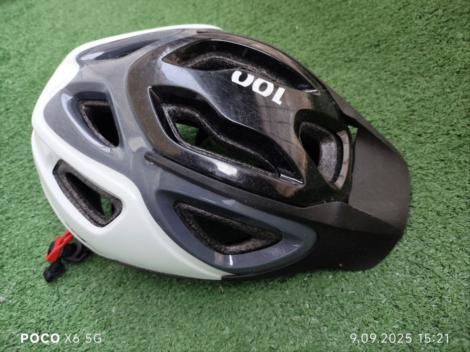 Kask rowerowy BTWIN BH100 Grey rozmiar 53 - 57 cm