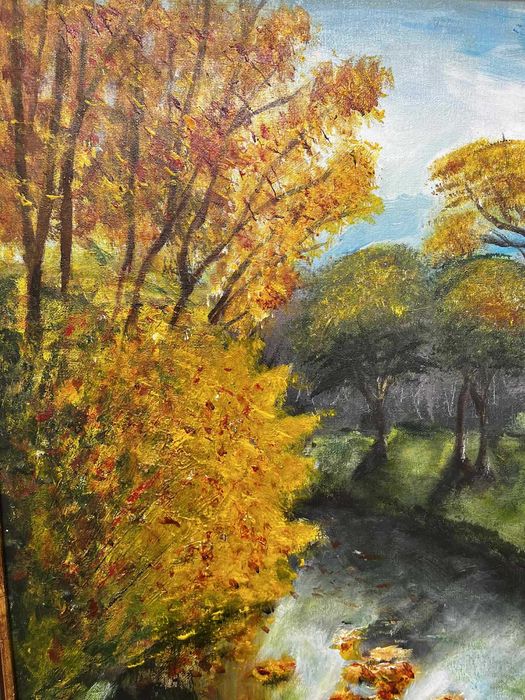 Jesienne pejzaże – akryl na płótnie, 50×70 cm