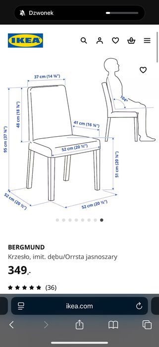 Drewniany stół krzesłami (rozkładany)