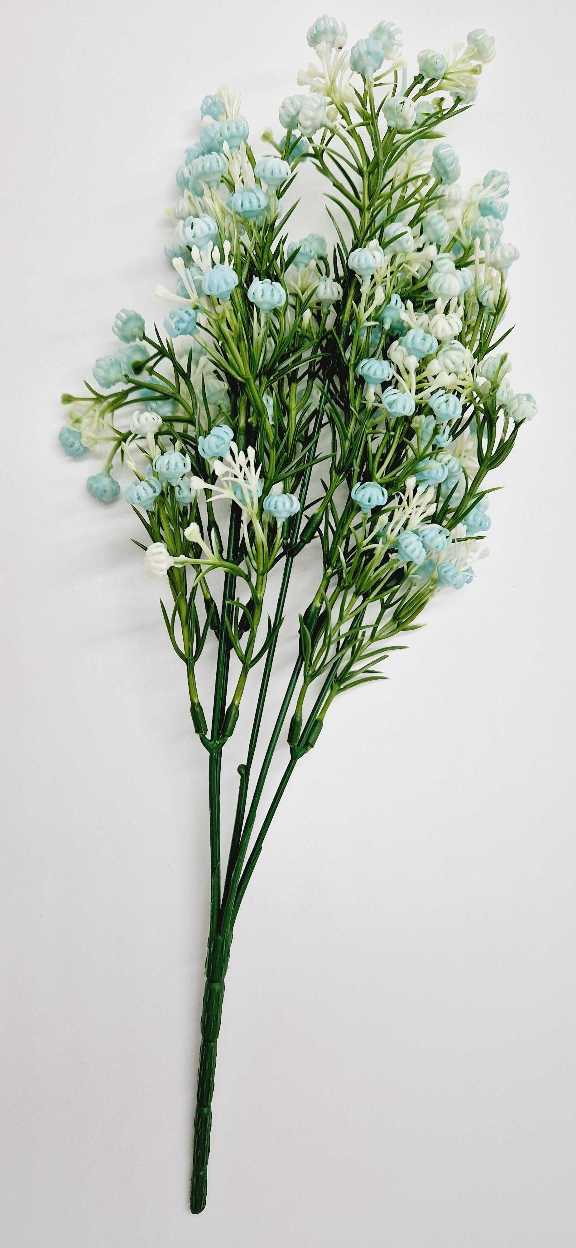 Gipsówka Gałązka 36cm Błękitne Kwiaty
