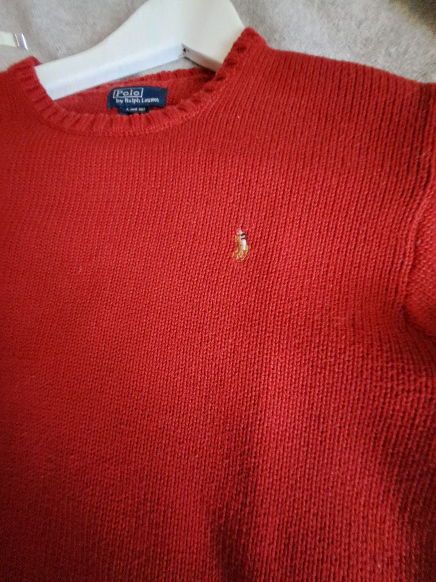 Bordowy sweter Polo by Ralph Lauren