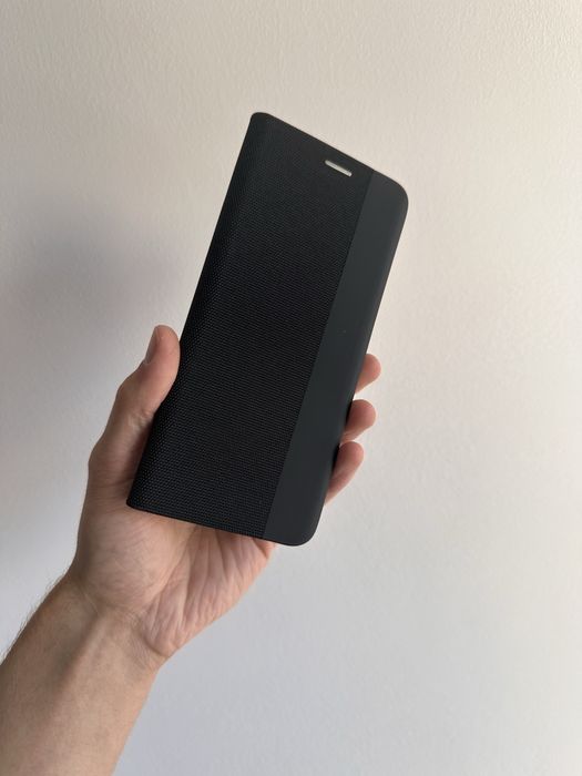 Etui z klapką + szkło hartowane do Xiaomi Redmi 14C – czarne