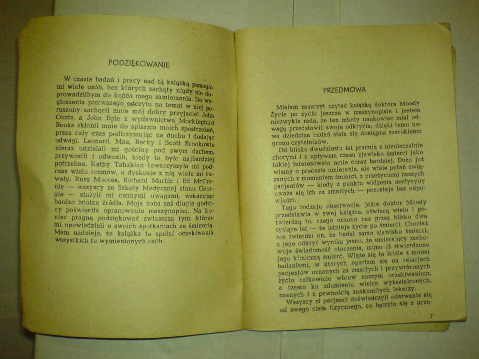 Życie po Życiu Raymond A. Moody 1975 r. 157 str. Format B5 stan dobry