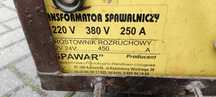 spawarka transformator spawalniczy  prostownik rozruchowy do auta