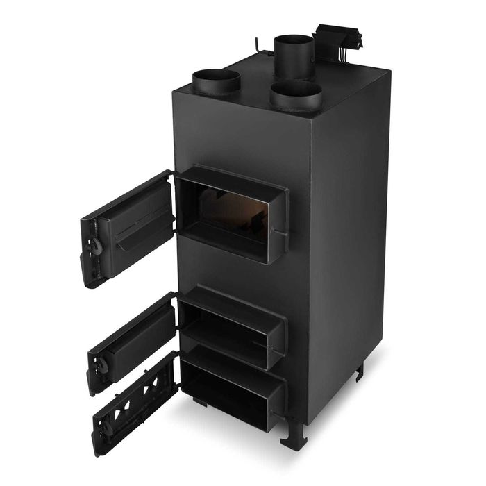 Piec nadmuchowy z nadmuchem dmuchawa HIGHER PN3 o mocy 25 kW ECODESIGN