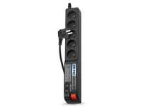 Listwa zasilająca ACAR 504WF 1.5m 5 gniazd 230V PL czarna W0072