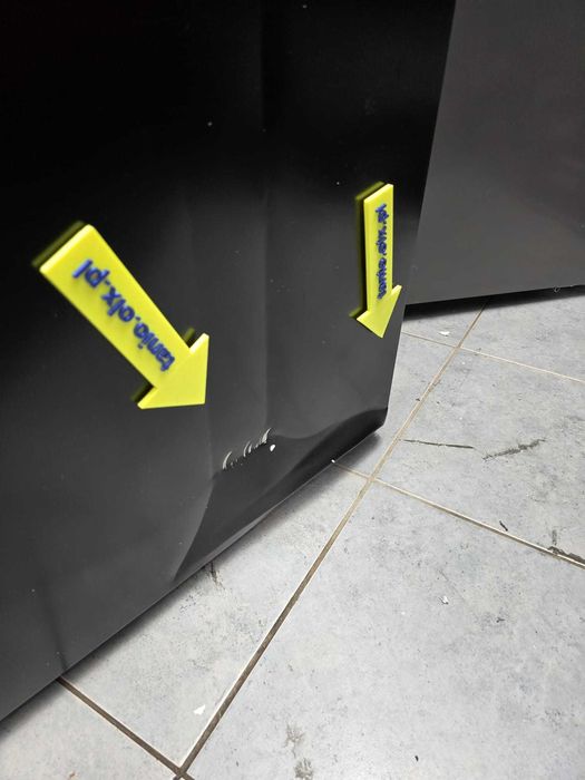 OUTLET nowa Lodówka Gorenje NRK620EABXL4  200 cm Czarna F1