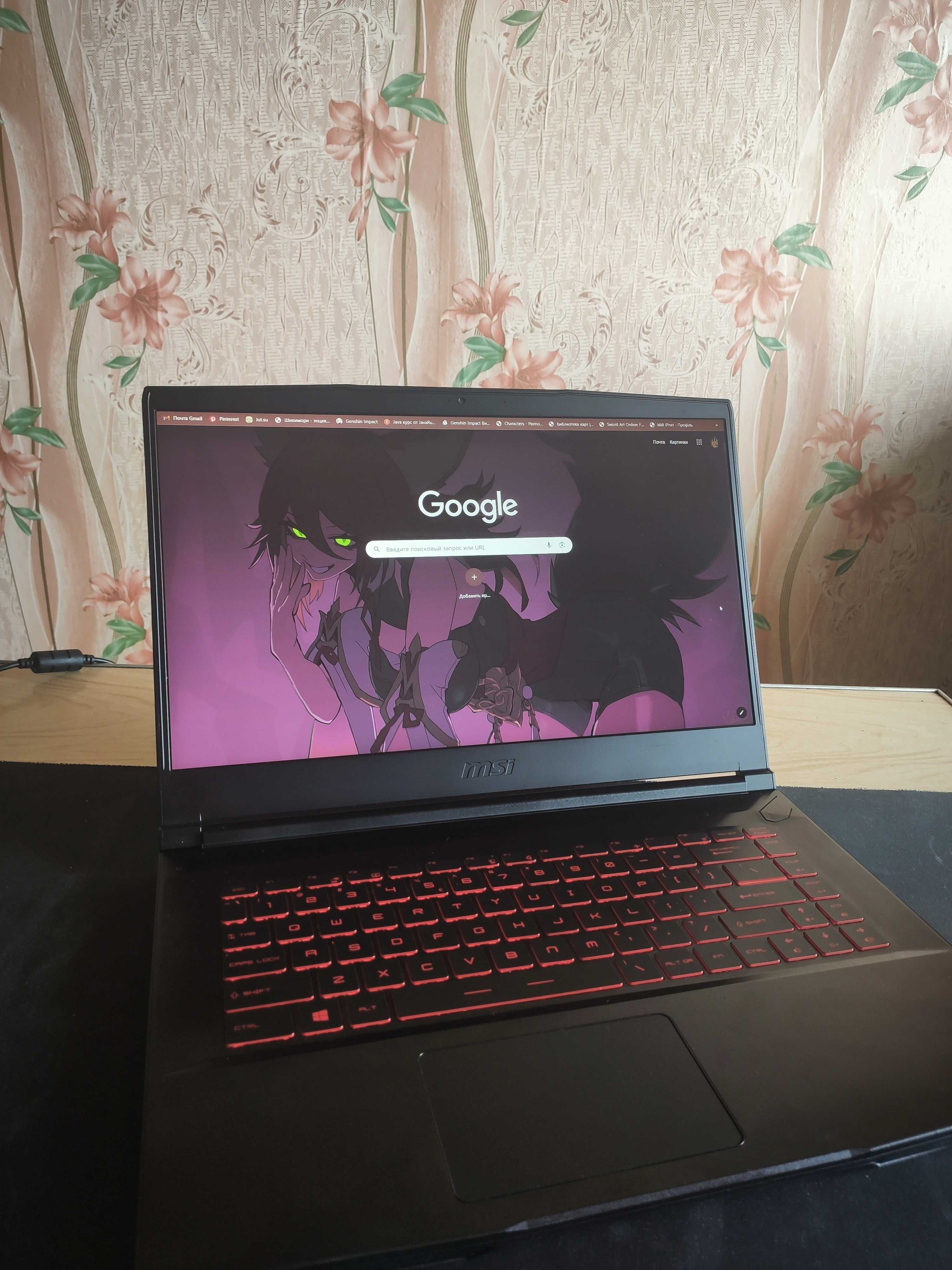 MSI GF65 Thin 10UE. 32Gb ОЗУ RTX3060 6Gb, i5-10500H, 1Tb SSD M2