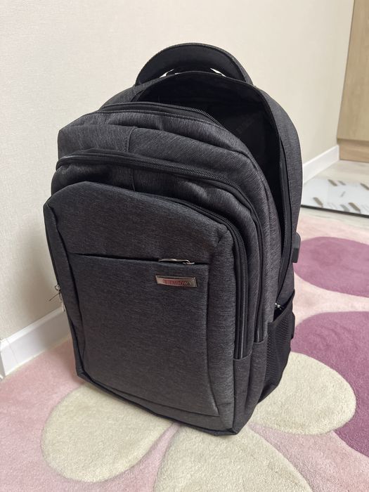 Рюкзак дорожній сірий