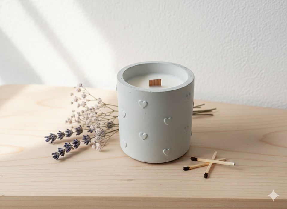 Натуральна аромасвічка з кокосового воску