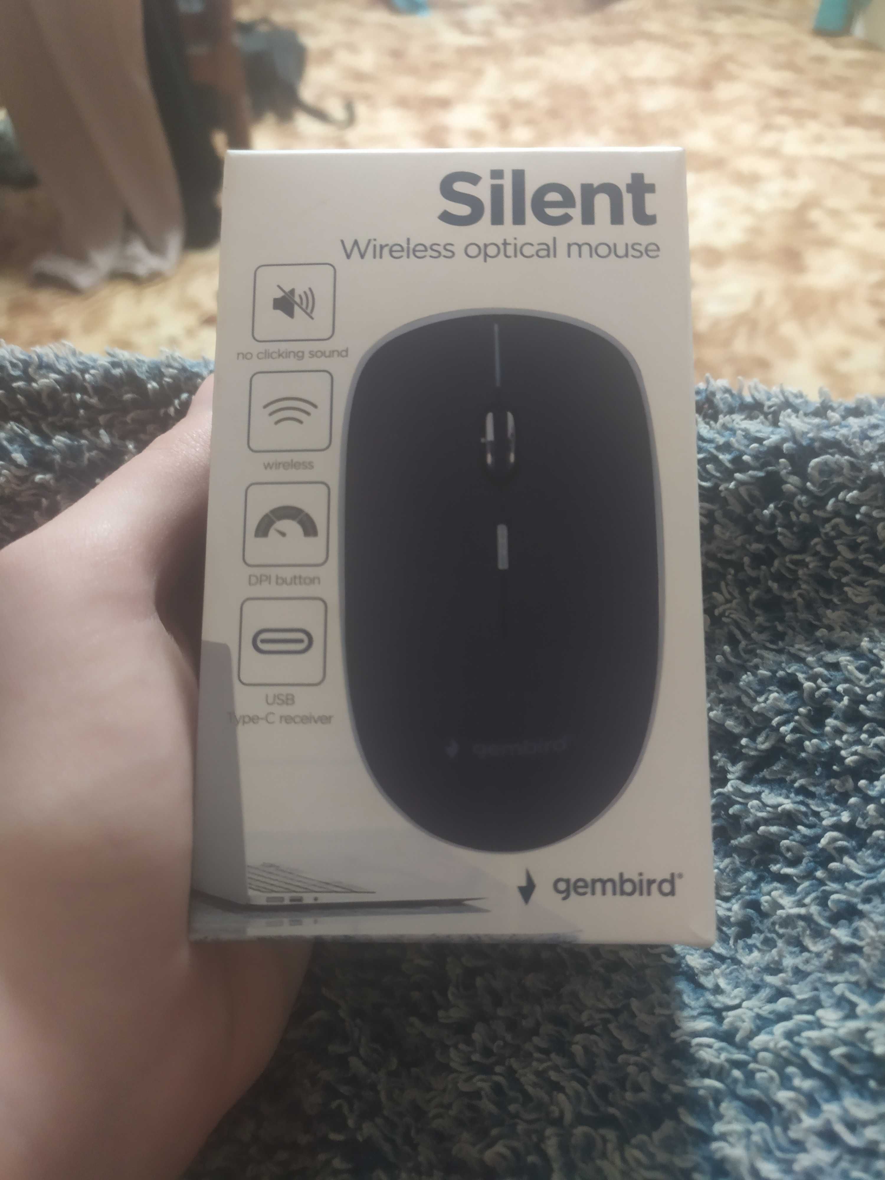 Silent wireless optical mouse