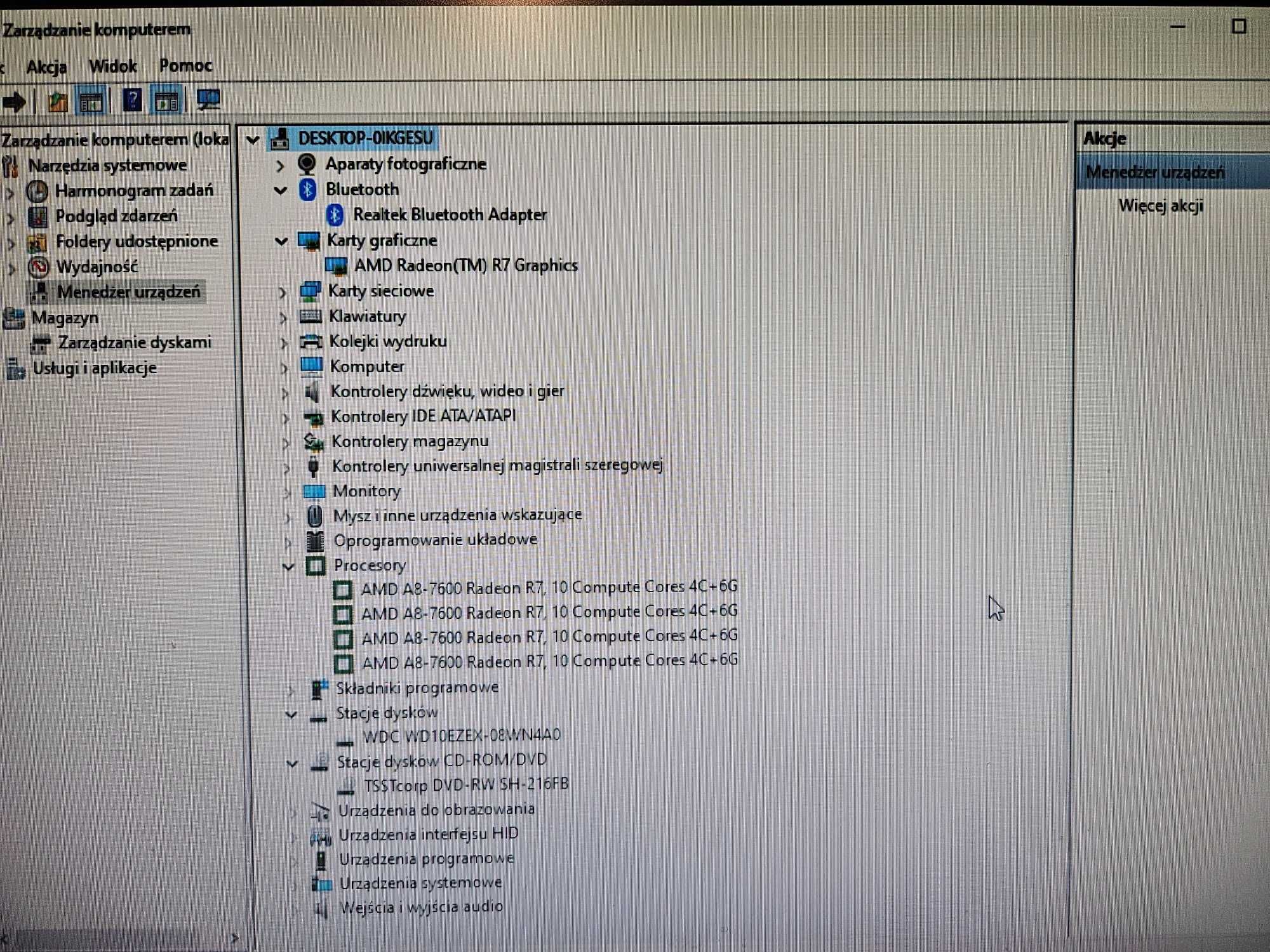 Komputer stacjonarny Lenovo Monitor