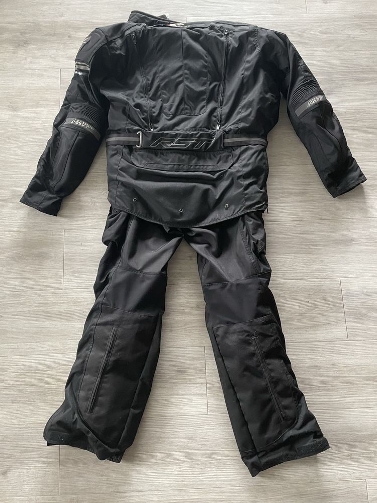 Czarny meski stroj na motor konplet rozmiar XL