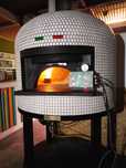 Piec do pizzy Calabria Amico 120, na drewno z palnikiem gazowym