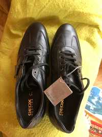 Спортивные туфли Ecco Geox p 46,47 оригинал нульс кожа черные