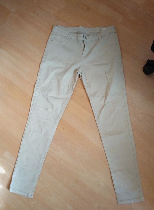 Spodnie jeansy skinny XL
