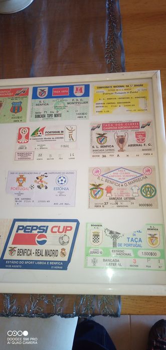 Coleção de bilhetes SLB