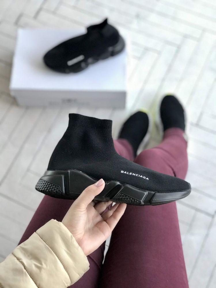 Buty Balenciaga Speed Trainer 36-45 unisex trampki Black