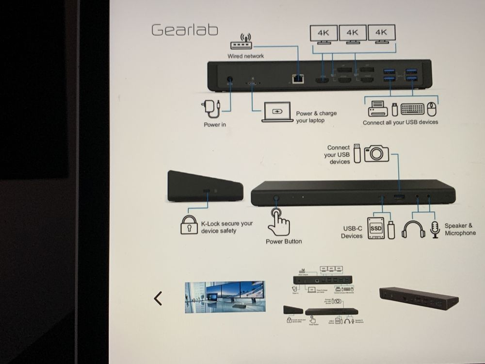 Potrójny Hub 4k display port