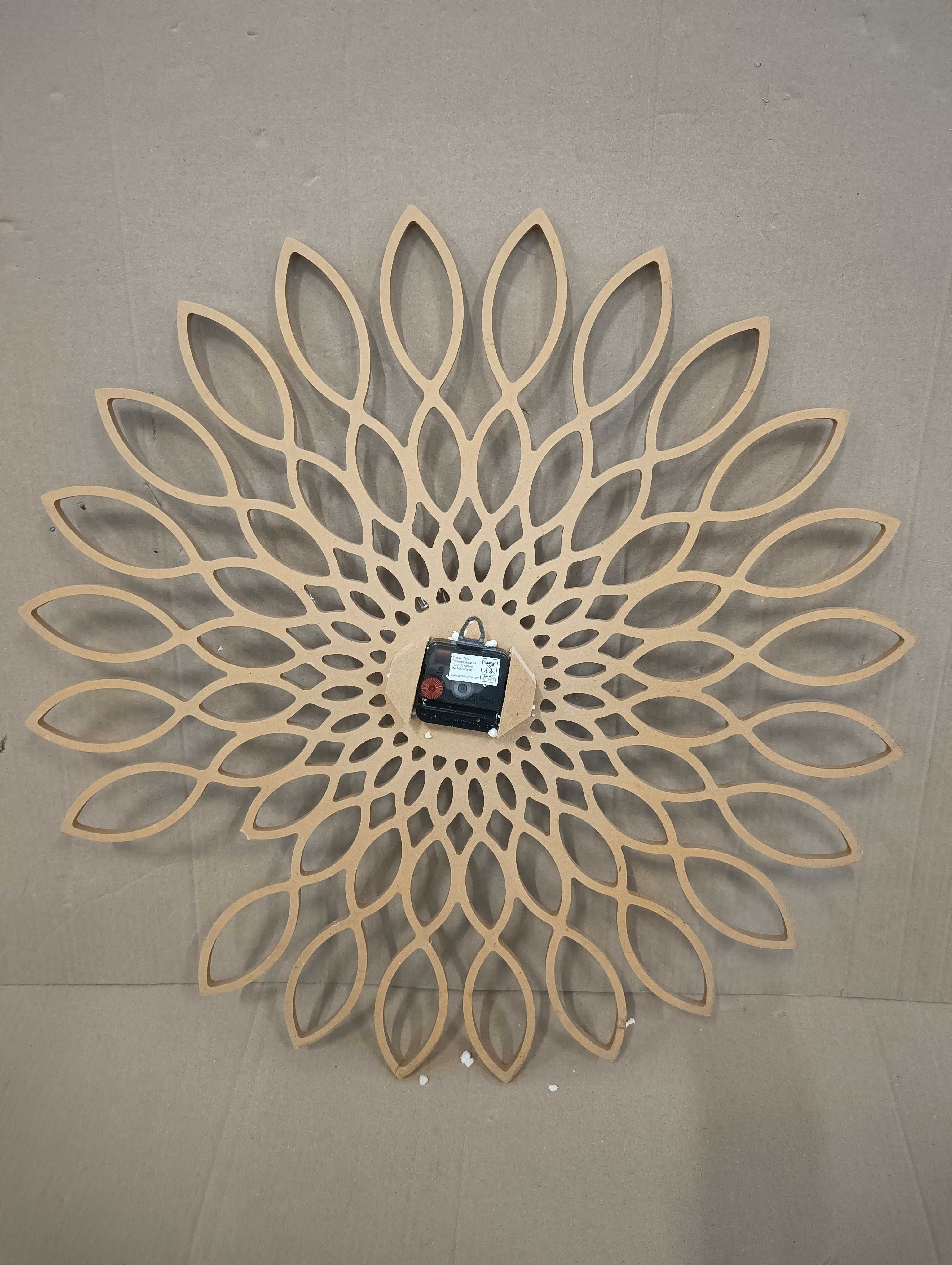 Karlsson Zegar ścienny ozdobny dekoracyjny Sunflower 60x60x4cm
