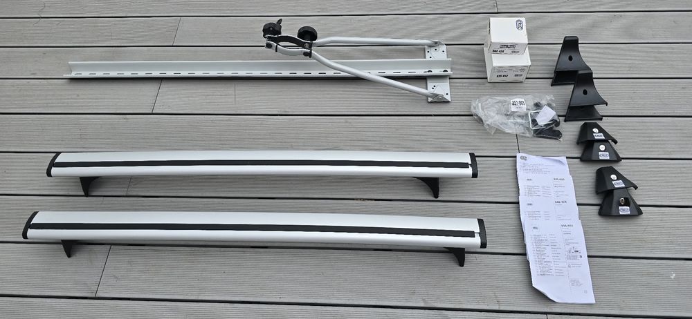 Barras de tejadilho com suporte de bicicleta CRUZ