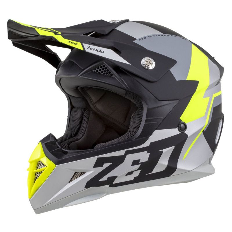 Kask Crossowy Motocyklowy Zed ECE06 GOGLE gratis interkom ready XS-XL
