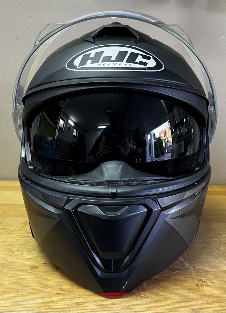 Kask Hjc I90 Hollen czarno żółty fluo