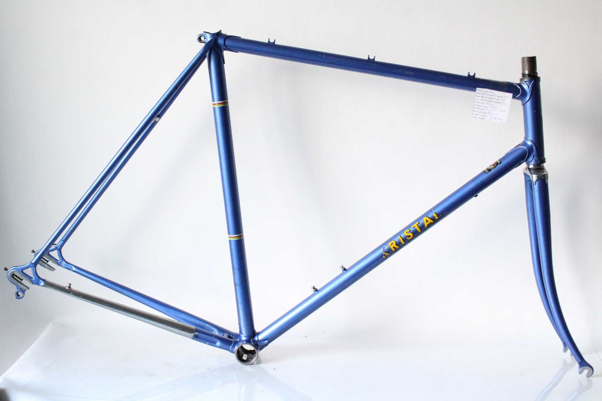 rama szosowa KRISTAL retro kolarzówka haki campagnolo 56cm c-c ck2