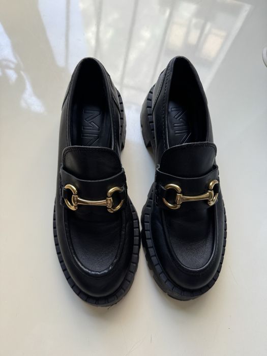 Шкіряні лофери Mango 37 розмір