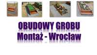 Obudowa grobu, montaż, Wrocław, obudowy, pomnik tymczasowy, rama, grób